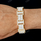 2 Row Baguette & Round Diamond Bracelet  customdiamjewel   
