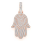 10.00CTW Cluster Diamond Hamsa Pendant  customdiamjewel   