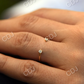 0.08CTW Dual Lab Grown Diamond Cuff Wedding Ring  customdiamjewel   