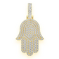 10.00CTW Cluster Diamond Hamsa Pendant  customdiamjewel   
