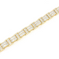 2 Row Baguette & Round Diamond Bracelet  customdiamjewel   