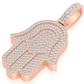 10.00CTW Cluster Diamond Hamsa Pendant  customdiamjewel   