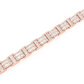 2 Row Baguette & Round Diamond Bracelet  customdiamjewel   