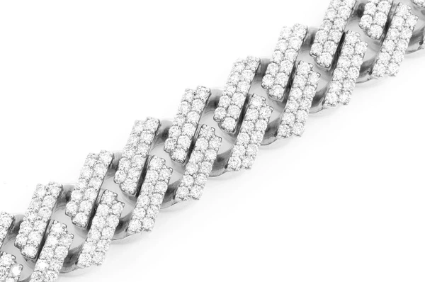Moissanite Diamond Cuban Link Bracelet  customdiamjewel   