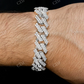 Moissanite Diamond Cuban Link Bracelet  customdiamjewel   