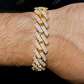 Moissanite Diamond Cuban Link Bracelet  customdiamjewel   