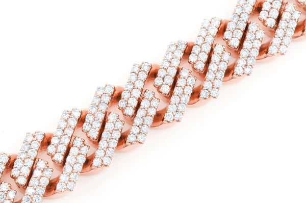 Moissanite Diamond Cuban Link Bracelet  customdiamjewel   