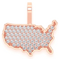 0.30CTW United States of America Pendant  customdiamjewel   
