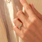 0.15CTW Natural Diamond Love Ring  customdiamjewel   