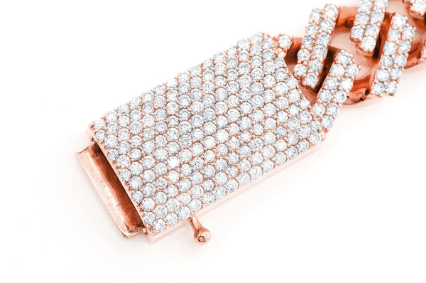 Moissanite Diamond Cuban Link Bracelet  customdiamjewel   