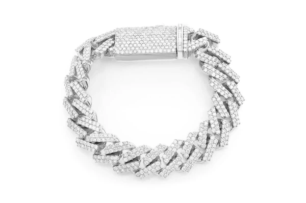 Moissanite Diamond Cuban Link Bracelet  customdiamjewel   