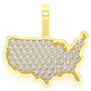 0.30CTW United States of America Pendant  customdiamjewel   