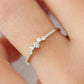 0.22CTW Antique Shape Natural Diamond Half Eternity Wedding Band  customdiamjewel   