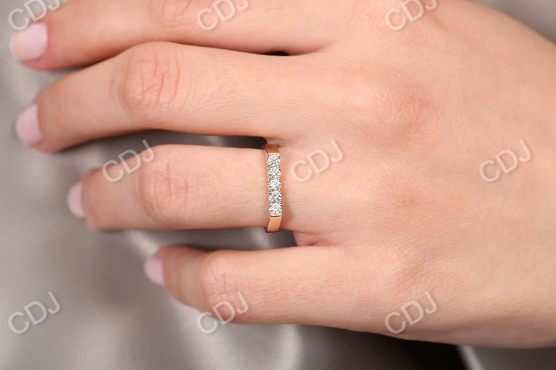 0.30CTW Rectangular Lab Grown Diamond Signet Ring  customdiamjewel   