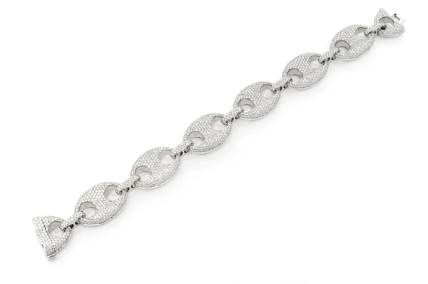 14.00CTW Diamond Link Bracelet For Men  customdiamjewel   