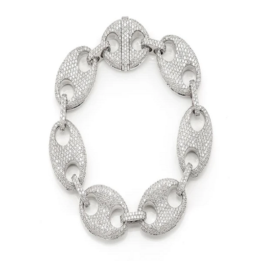 14.00CTW Diamond Link Bracelet For Men  customdiamjewel   