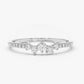 0.22CTW Antique Shape Natural Diamond Half Eternity Wedding Band  customdiamjewel 10 KT Solid Gold White Gold VVS-EF