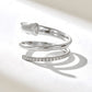 0.16CTW Pave Real Diamond Bold Spiral Ring