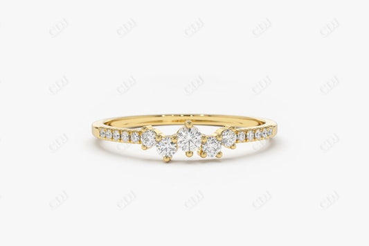 0.22CTW Antique Lab Grown Diamond Band For Wedding  customdiamjewel Sterling Silver Yellow Gold VVS-EF