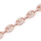 Hip Hop Gold Plated Diamond Link Bracelet  customdiamjewel   