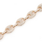 Hip Hop Gold Plated Diamond Link Bracelet  customdiamjewel   