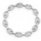 Hip Hop Gold Plated Diamond Link Bracelet  customdiamjewel   
