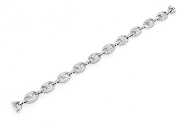 Hip Hop Gold Plated Diamond Link Bracelet  customdiamjewel   