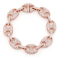 Gold Plated Hip Hop Diamond Link Bracelet  customdiamjewel   