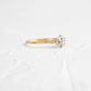 Round Cut 0.41CTW Moissanite Engagement Ring  customdiamjewel   