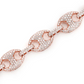 Gold Plated Hip Hop Diamond Link Bracelet  customdiamjewel   