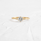 Round Cut 0.41CTW Moissanite Engagement Ring  customdiamjewel   