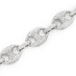 Gold Plated Hip Hop Diamond Link Bracelet  customdiamjewel   