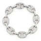 Gold Plated Hip Hop Diamond Link Bracelet  customdiamjewel   