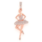 0.50CTW Round Diamond Dancing Ballerina Pendant  customdiamjewel   