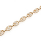 Gold Plated Hip Hop Diamond Link Bracelet  customdiamjewel   