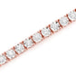 Round Cut Solid Gold Diamond Tennis Bracelet  customdiamjewel   