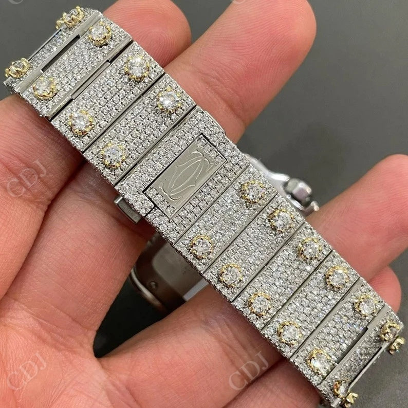 Custom Handmade Luxury ice out Diamond Watch (24 To 28 Carat)  customdiamjewel   