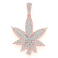Two Layer Leaf Style Hip Hop Pendant  customdiamjewel   
