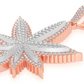 Two Layer Leaf Style Hip Hop Pendant  customdiamjewel   