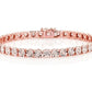 Round Cut Solid Gold Diamond Tennis Bracelet  customdiamjewel   