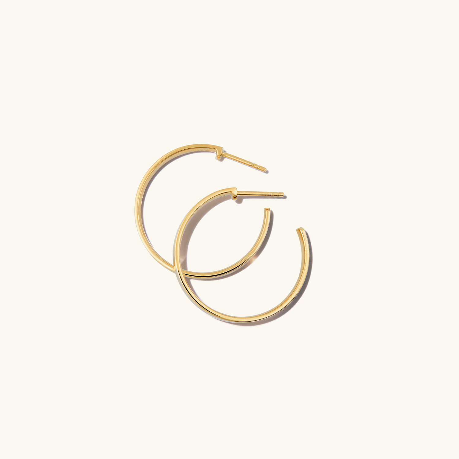 Classic Daily Wear 14K Solid Gold Hoop Earrings  customdiamjewel   
