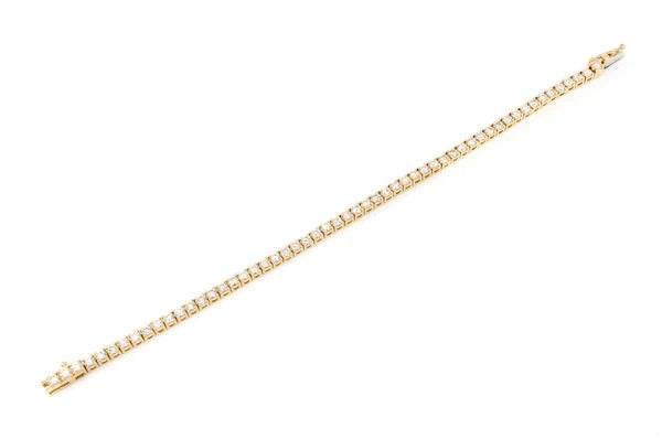 Single Line Prong Set Diamond Tennis Bracelet  customdiamjewel   