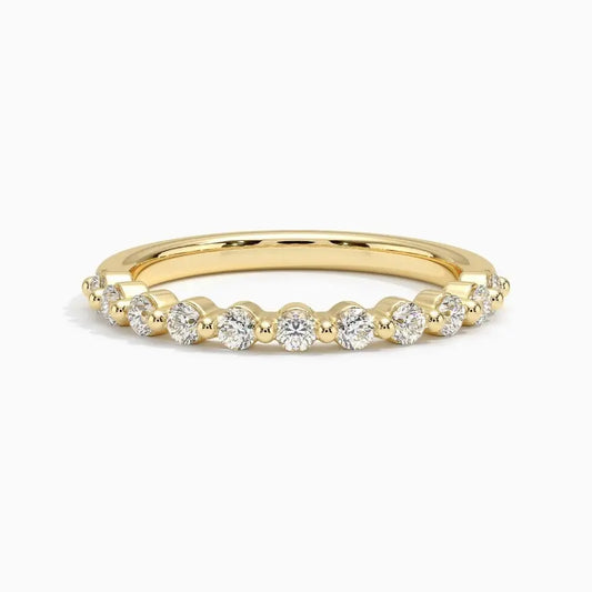 0.33CTW Single Prong Lab Grown Diamond Wedding Band  customdiamjewel   