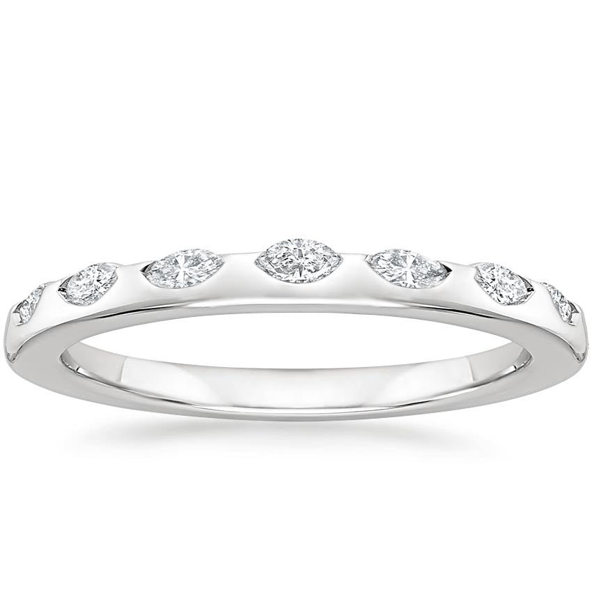 Unique marquise 0.33CTW Lab Grown Diamond Ring  customdiamjewel 10KT White Gold VVS-EF