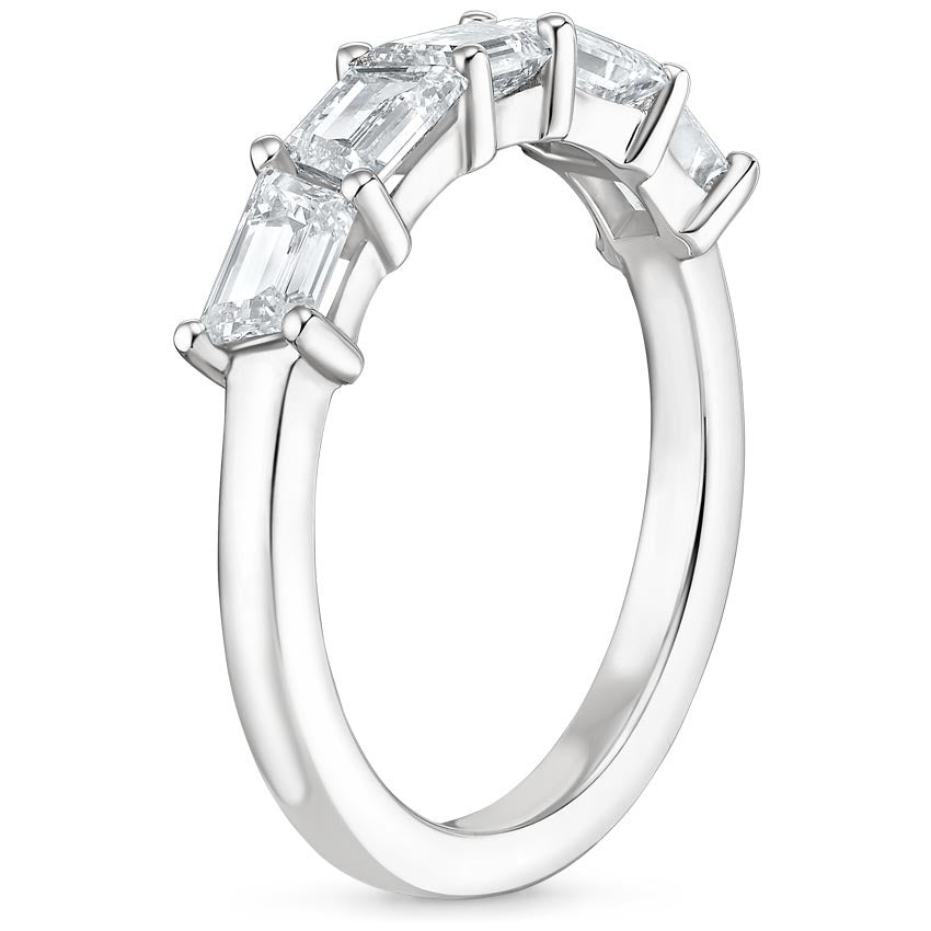 2.05CTW Trapezoid Lab Grown Diamond Ring  customdiamjewel 10KT White Gold VVS-EF