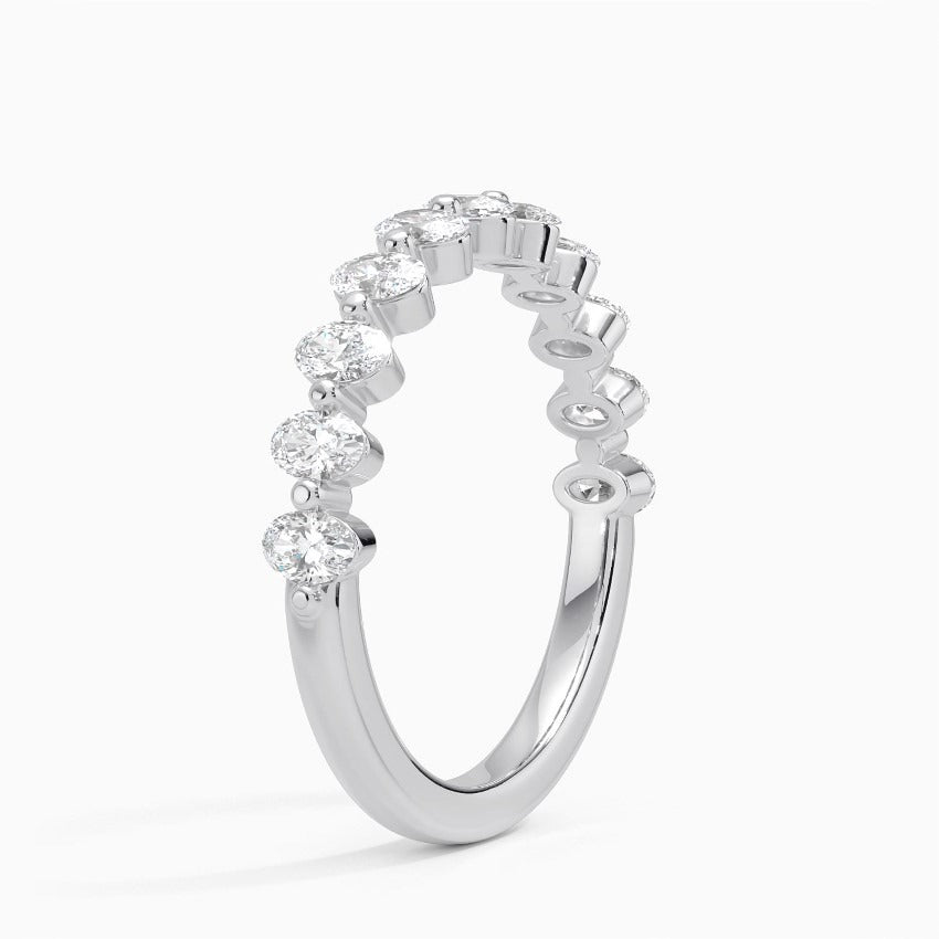 0.84CTW Oval Lab Grown Diamond Ring