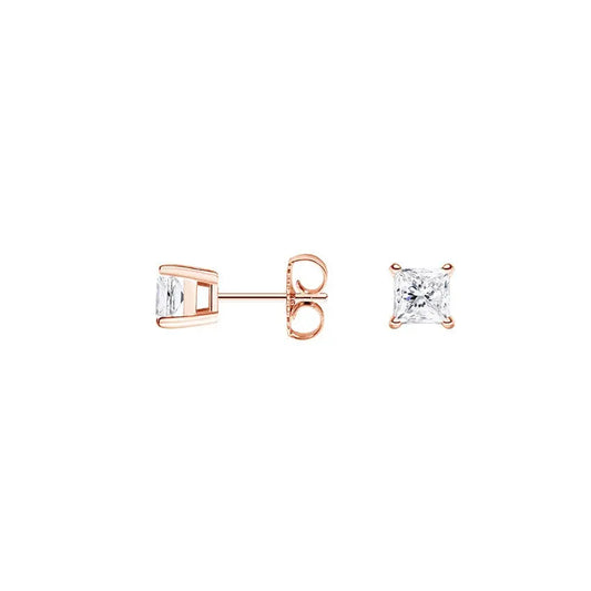 Unique 2.50CT Princess Cut Solitaire Earrings  customdiamjewel   