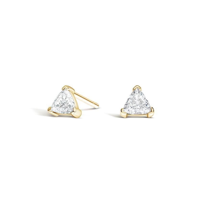 0.50 CTW Trillion Cut Diamond Stud Earrings  customdiamjewel   