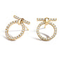 0.29CTW Antique Eternity Diamond Circle Earrings