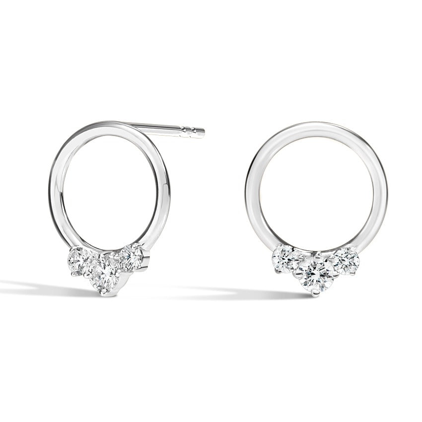 0.50CTW Diamond Hoop Earrings